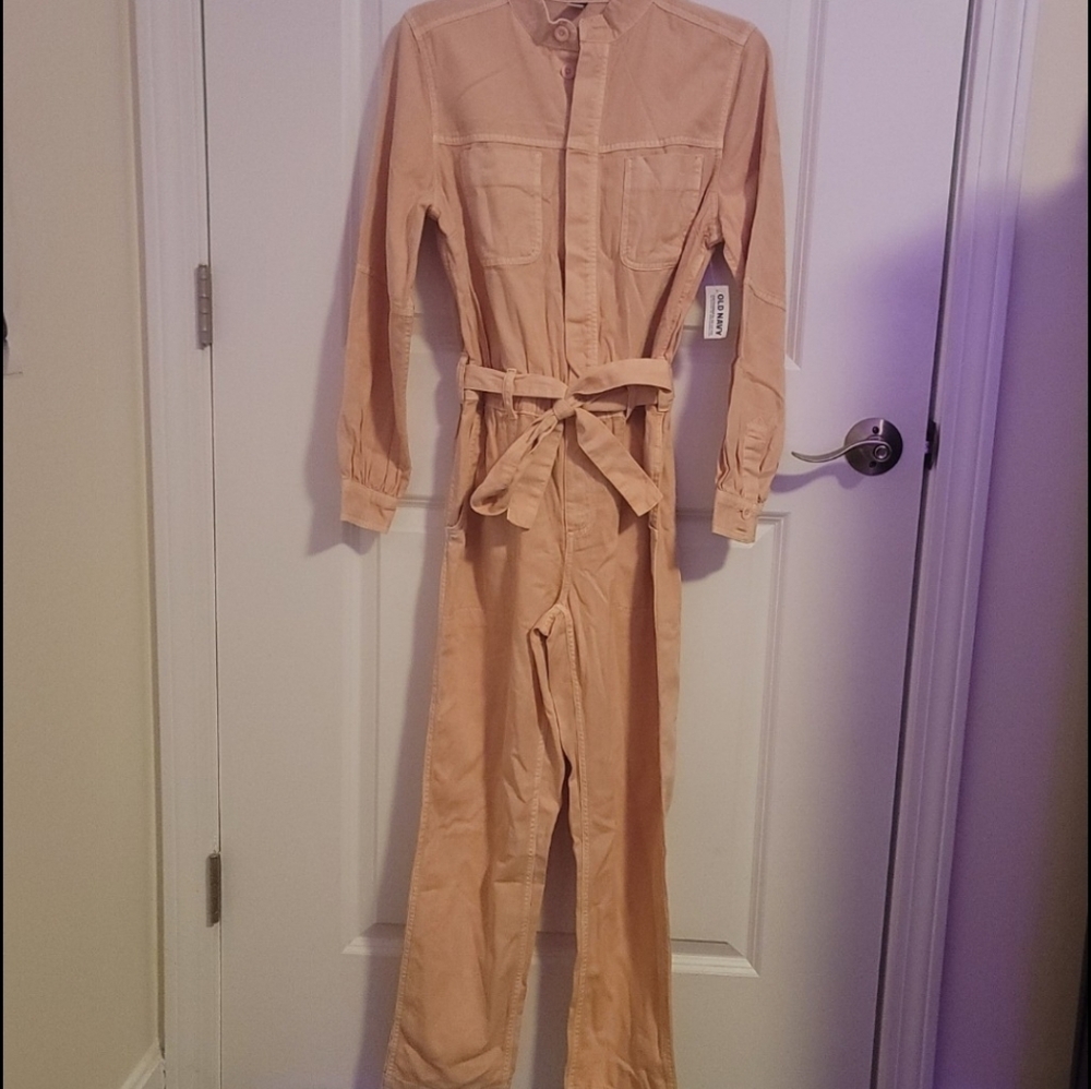 NWT Baby Pink Old Navy Utility Jumpsuit - Picture 2 of 10